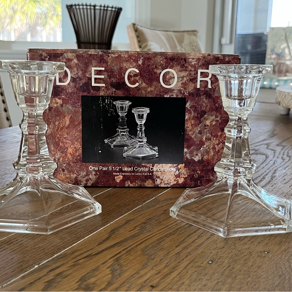Lenox Lead Crystal candlesticks